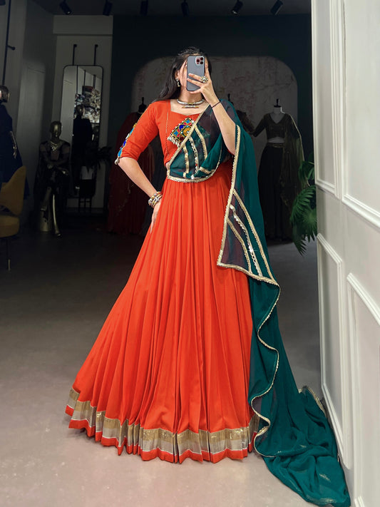 Rayon comfort, Gamthi art Lehenga Choli