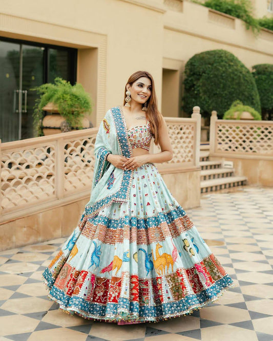 Royal Riwaayat Mirror Work Lehenga Set